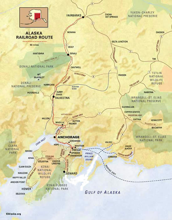 Viking Travel Inc. / AlaskaFerryVacations.com | Petersburg, Alaska | Alaska Railroad Route